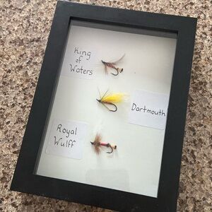 Handcrafted Tying flies for Salmon - great collectible for a fishing lovers